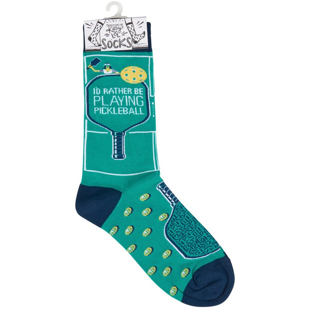 Primitives by Kathy "I'd Rather Be Playing Pickleball" LOL Socks